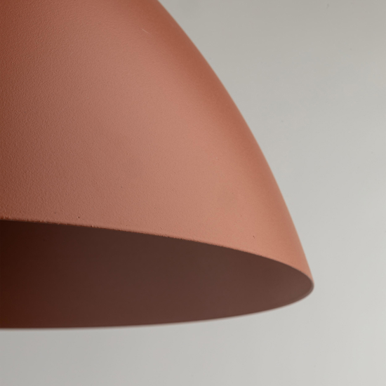 Lampadario per cucina moderna marrone cupola 34cm